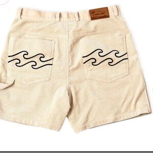 Men's Tan Corduroy Shorts